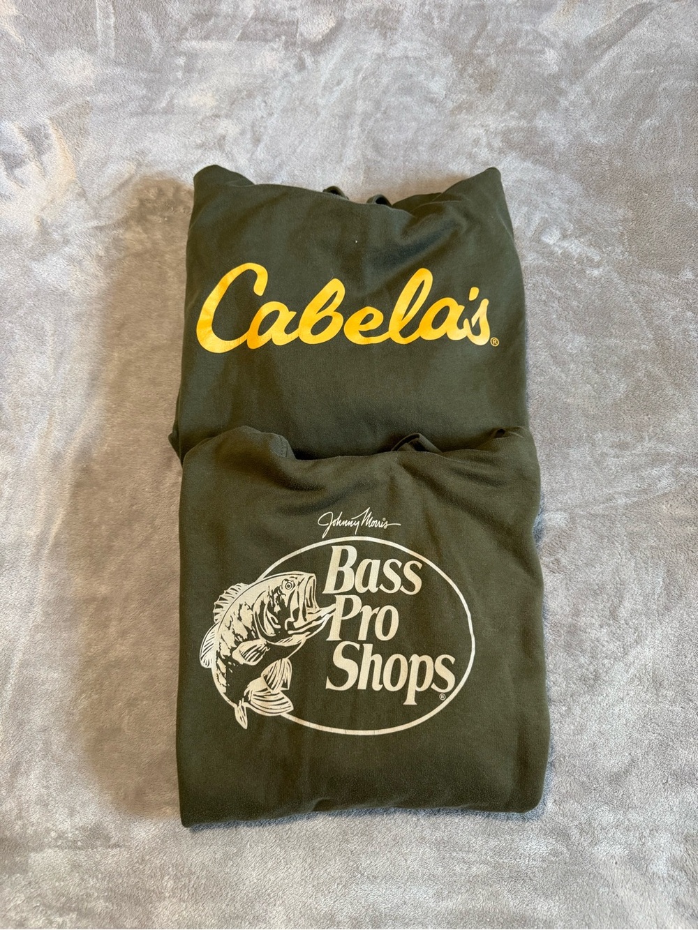 Bass Pro Shops & Cabela’s Olive Green Hoodies